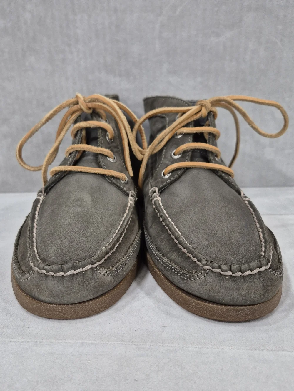 Sperry Top Sider nubuck chukka boots men's 9M olive green soft leather nautical - Picture 4 of 15